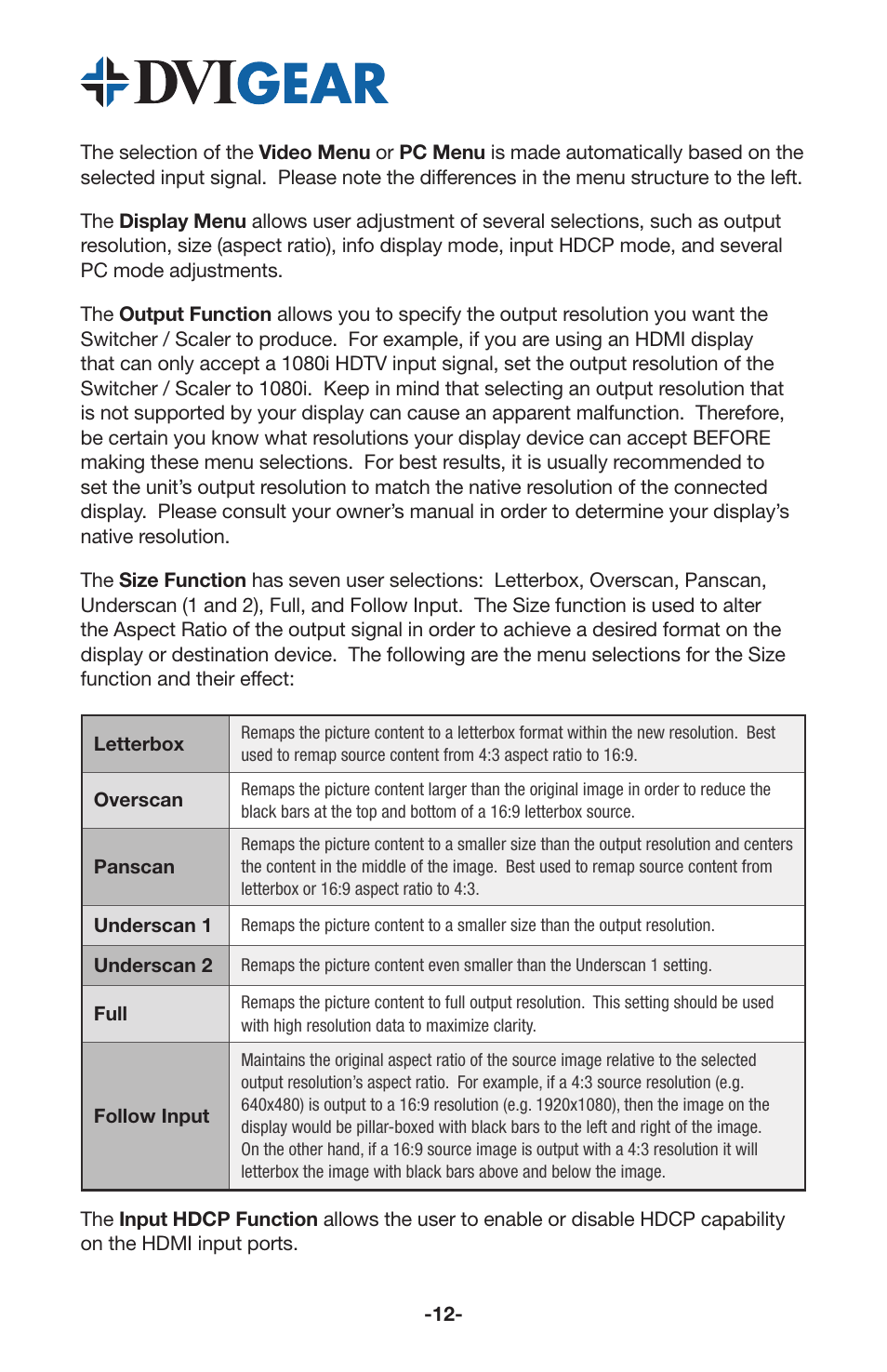 DVIGear DVI-3571a User Manual | Page 14 / 23
