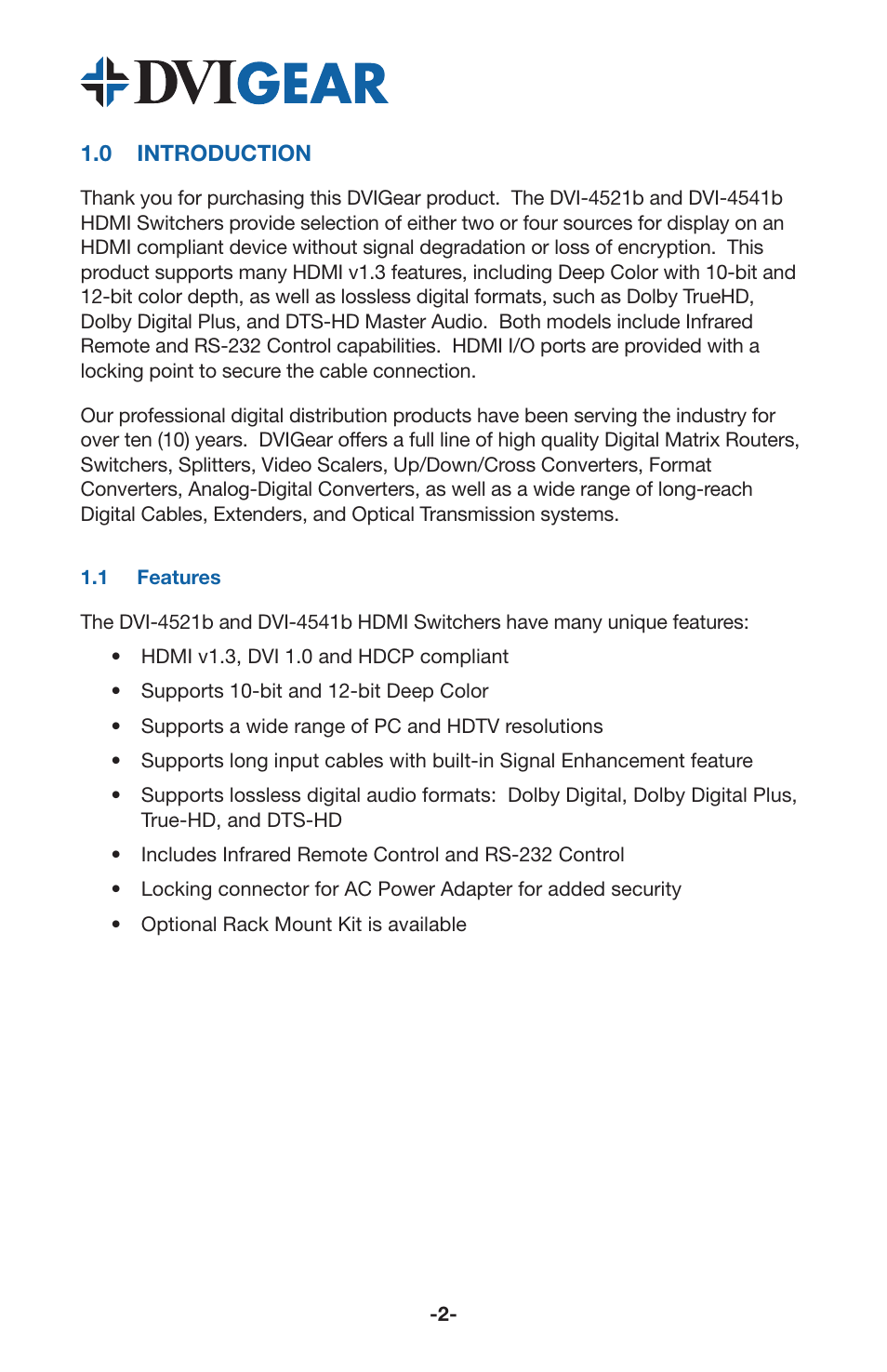 DVIGear DVI-4541b User Manual | Page 4 / 12