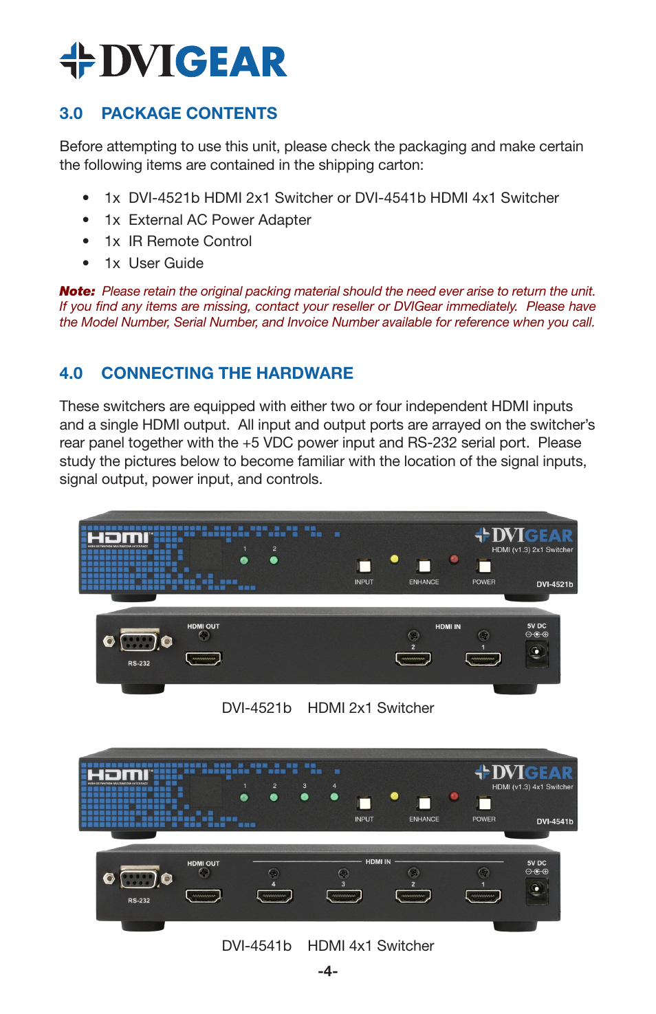 DVIGear DVI-4541b User Manual | Page 6 / 12