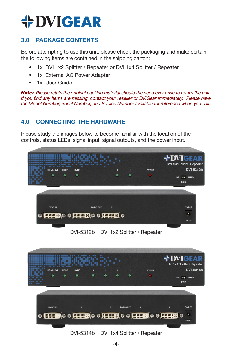 DVIGear DVI-5314b User Manual | Page 6 / 12