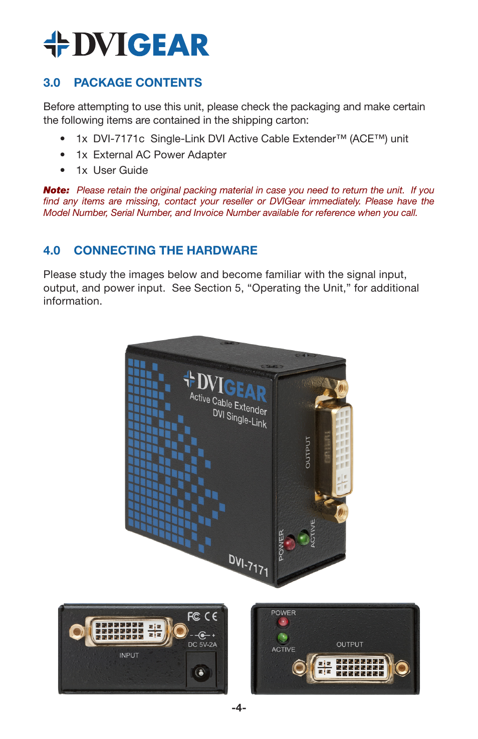 DVIGear DVI-7171c User Manual | Page 6 / 10