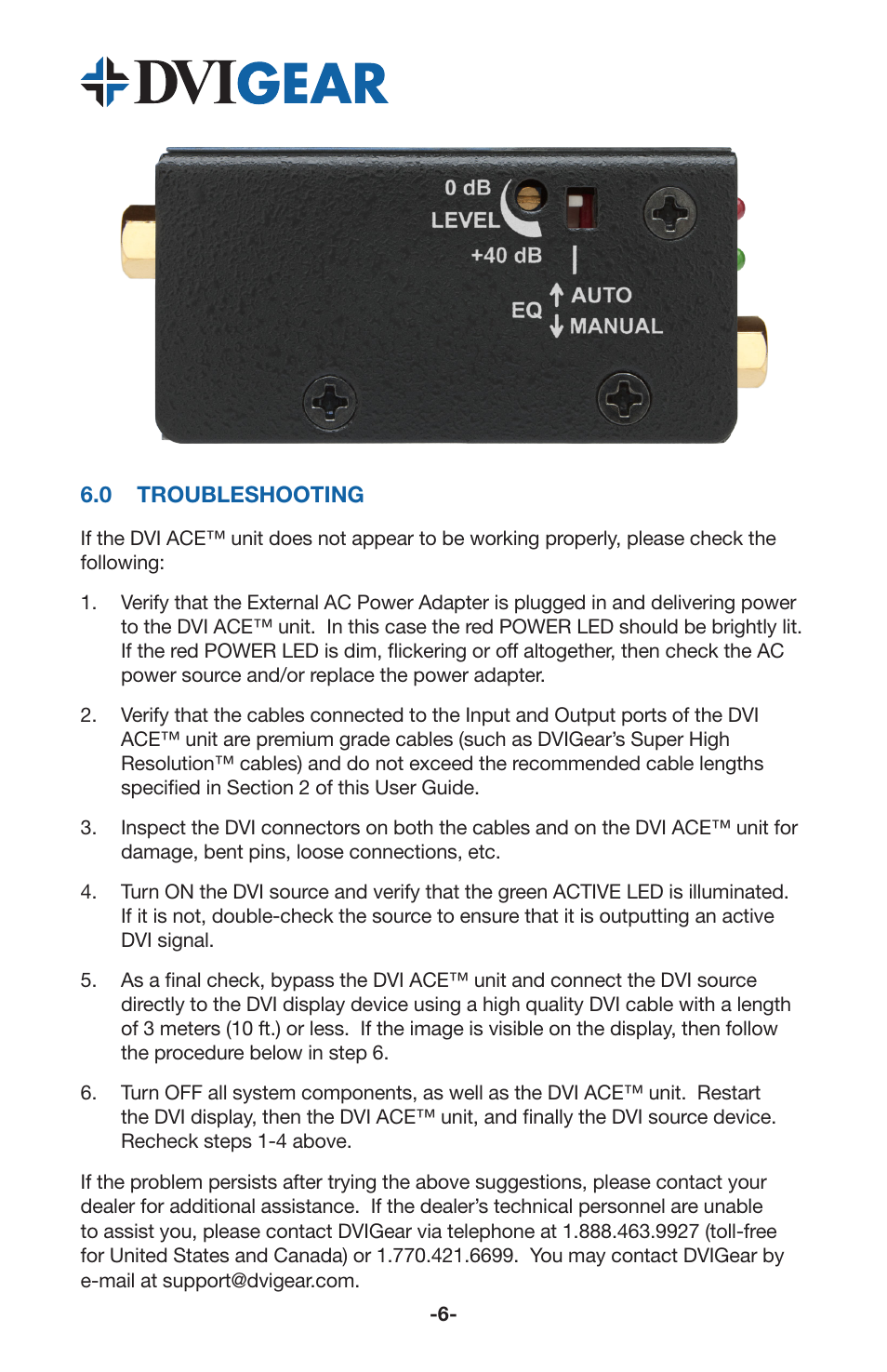 DVIGear DVI-7171c User Manual | Page 8 / 10