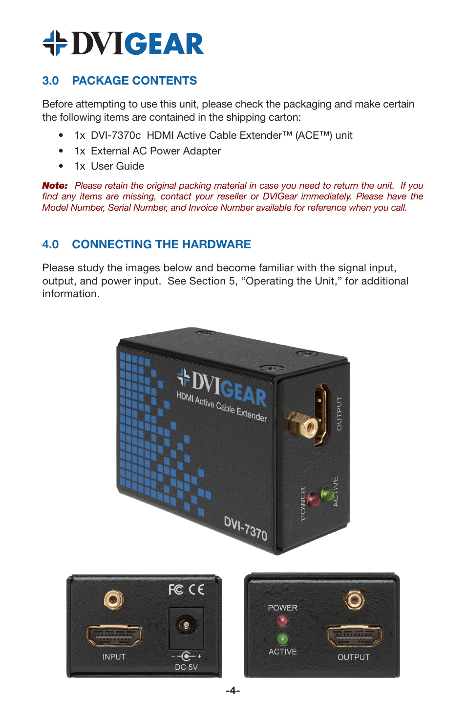 DVIGear DVI-7370c User Manual | Page 6 / 10