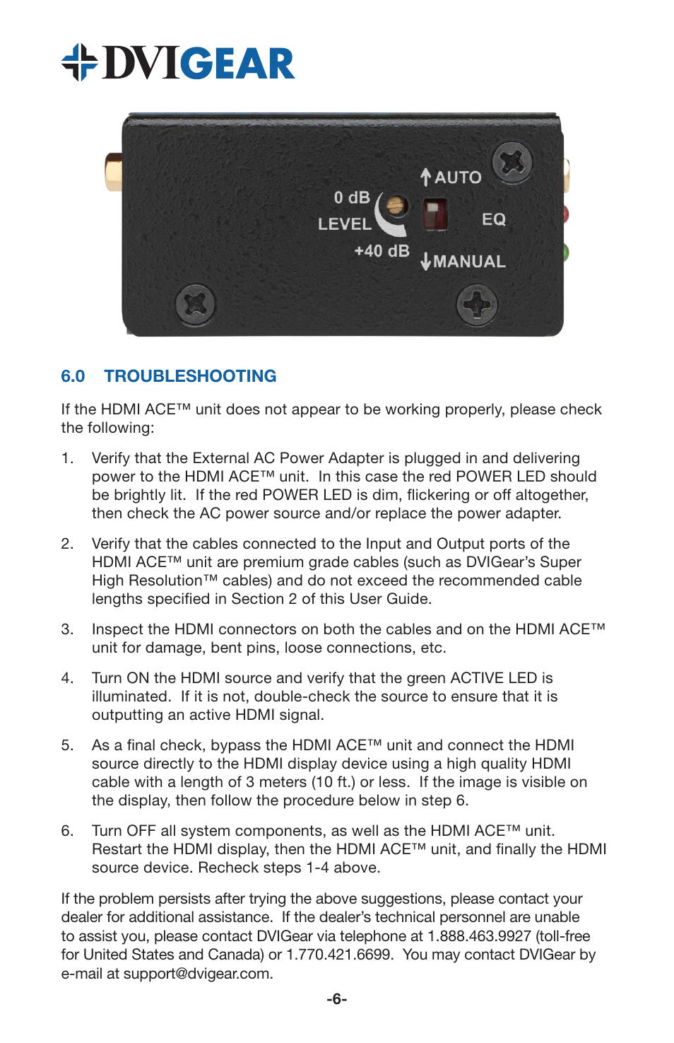 DVIGear DVI-7370c User Manual | Page 8 / 10