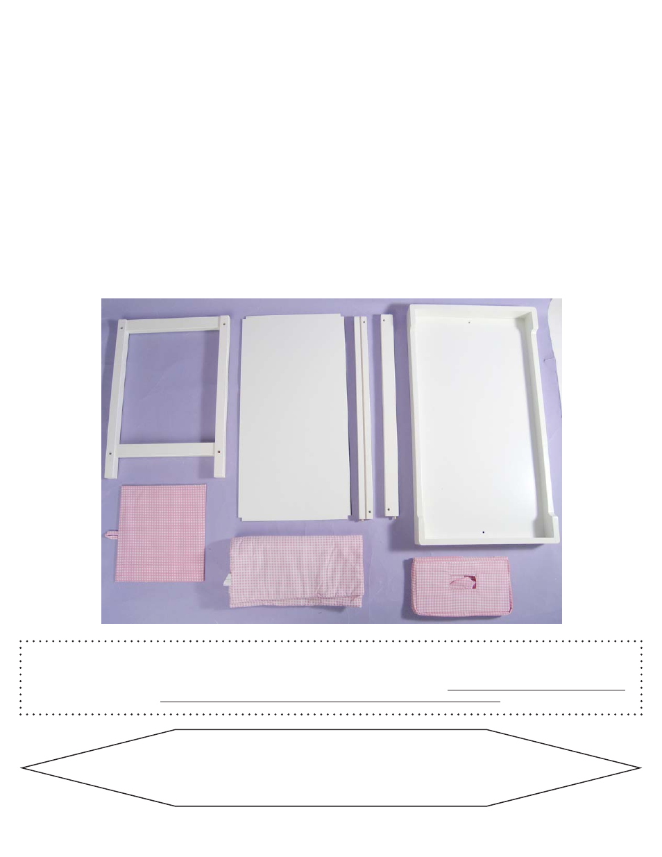 Badger Basket Cherry Doll Changing Table 01867 User Manual | Page 3 / 4