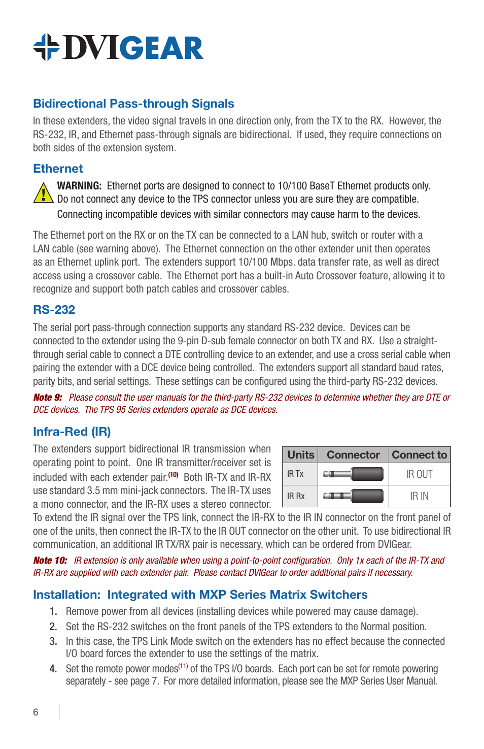 DVIGear DVI-TPS-RX95-HDMI User Manual | Page 6 / 8