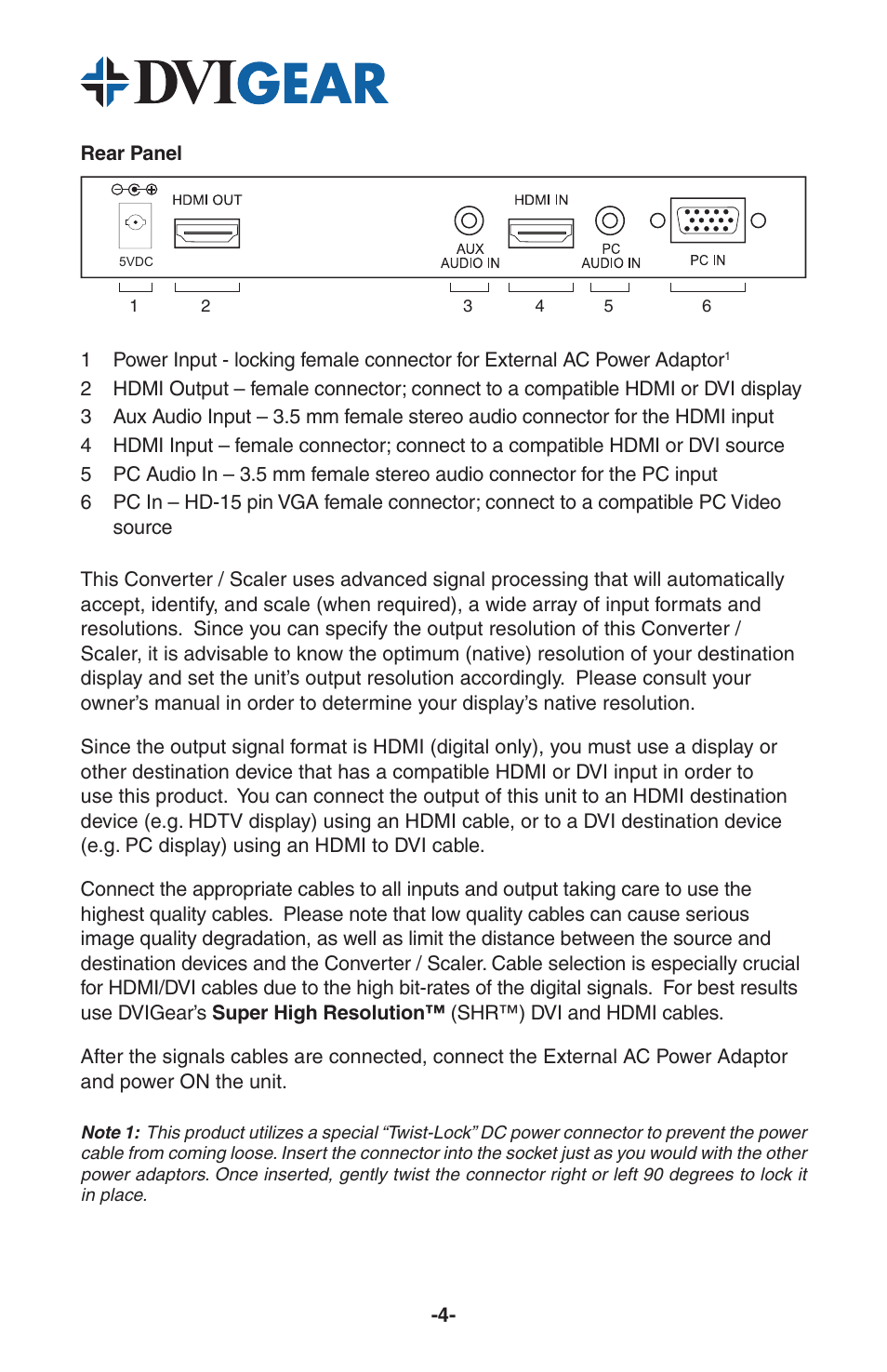 DVIGear DVI-3531a User Manual | Page 6 / 11