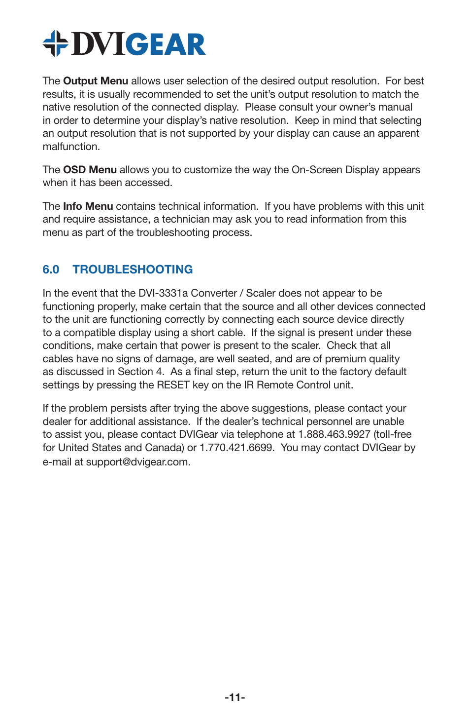DVIGear DVI-3331a User Manual | Page 13 / 15
