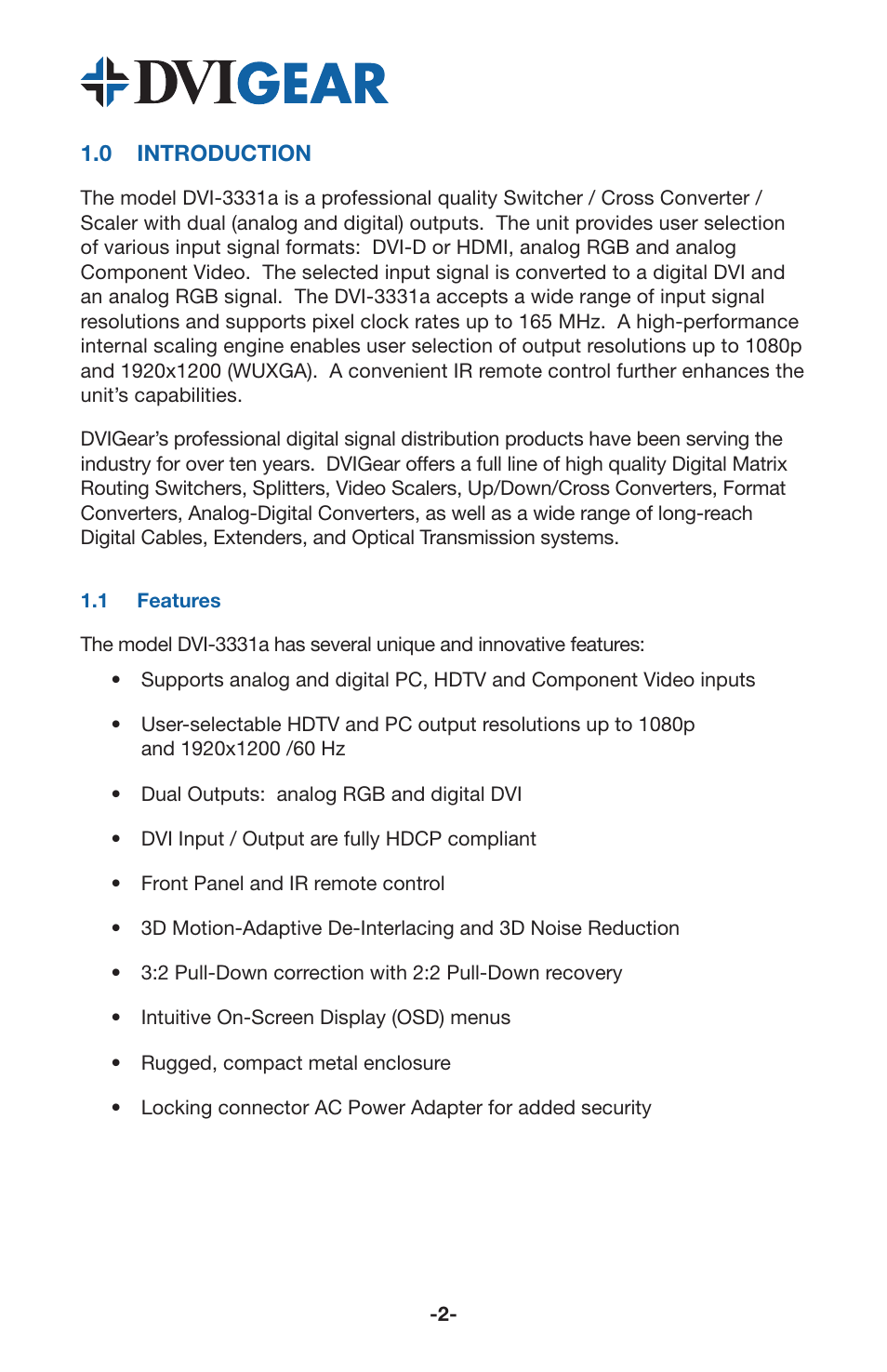 DVIGear DVI-3331a User Manual | Page 4 / 15