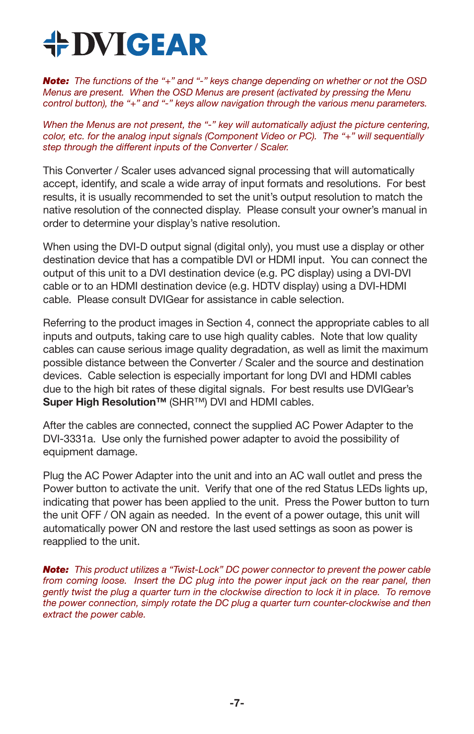 DVIGear DVI-3331a User Manual | Page 9 / 15