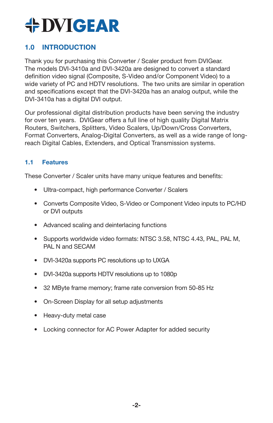 DVIGear DVI-3420a User Manual | Page 4 / 12