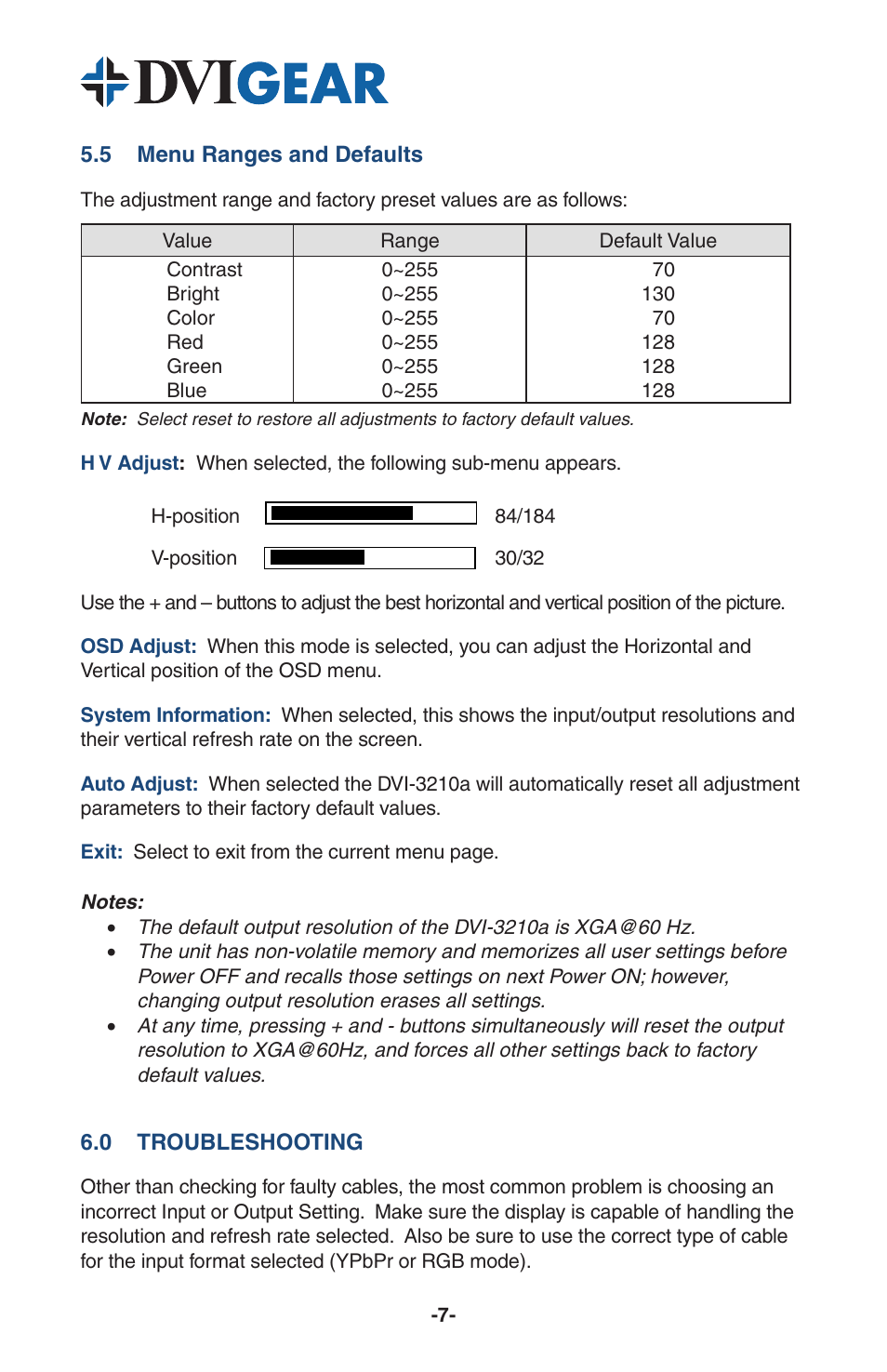 DVIGear DVI-3210a User Manual | Page 9 / 11