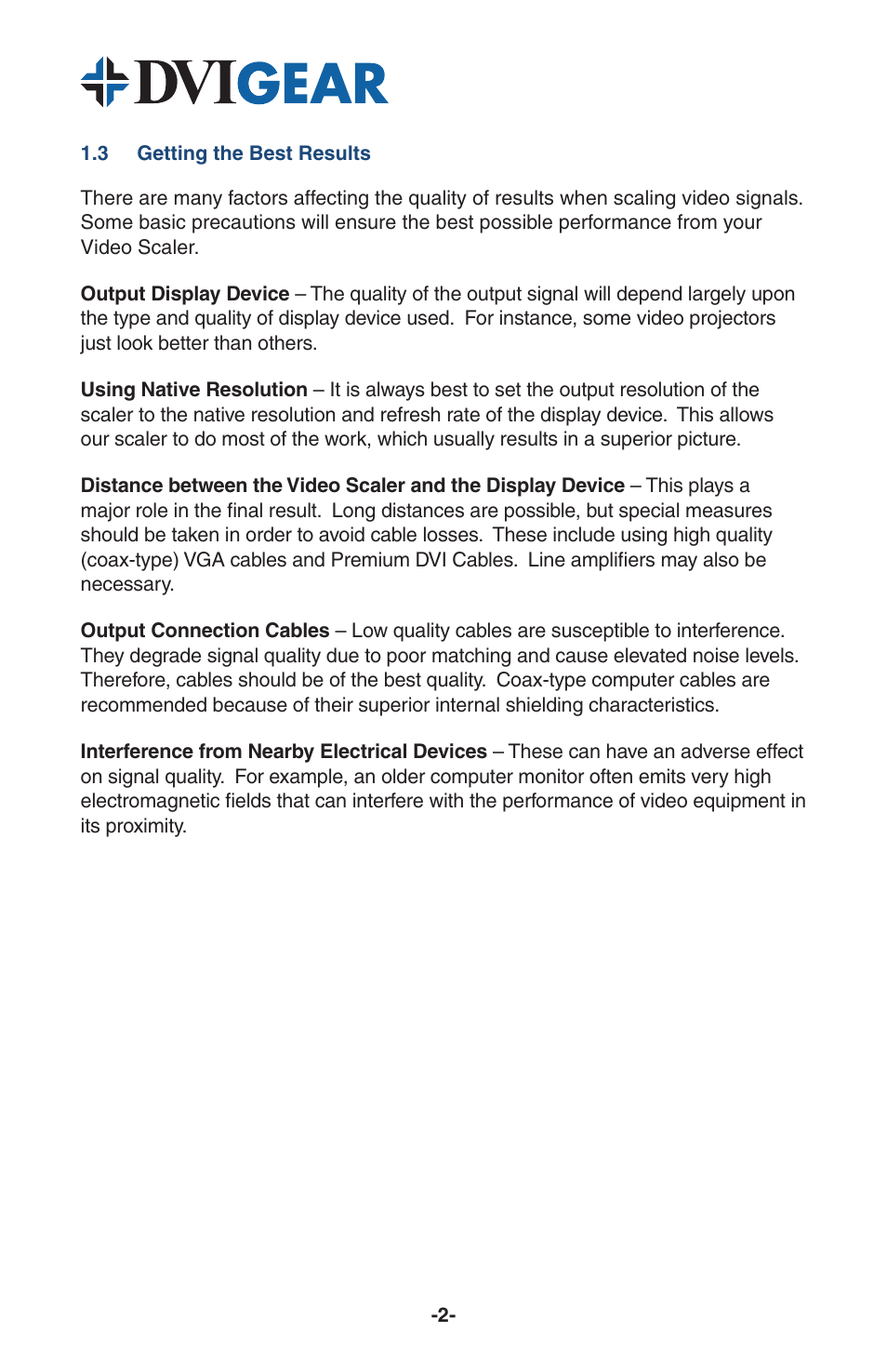 DVIGear DVI-3120a User Manual | Page 4 / 11