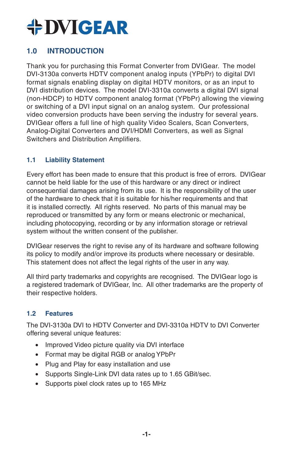 DVIGear DVI-3310a User Manual | Page 3 / 8