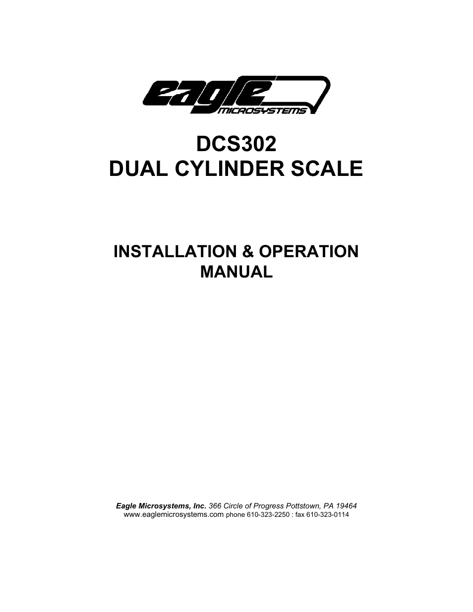 Eagle Microsystems DCS302 User Manual | 10 pages