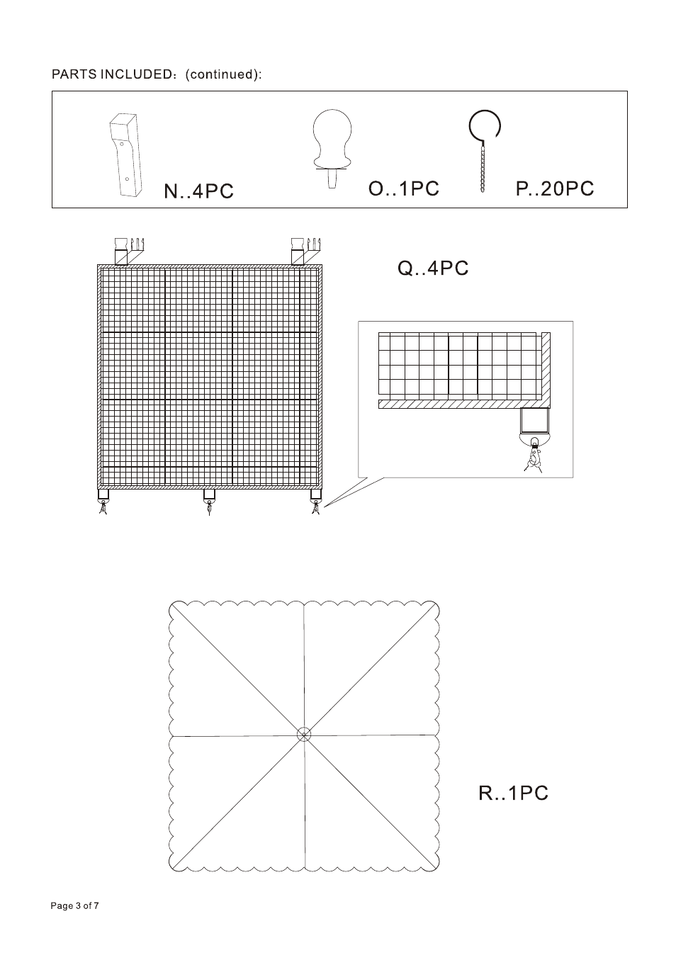 Т³гж 3 | Badger Basket Cabana Box 09985 User Manual | Page 3 / 7