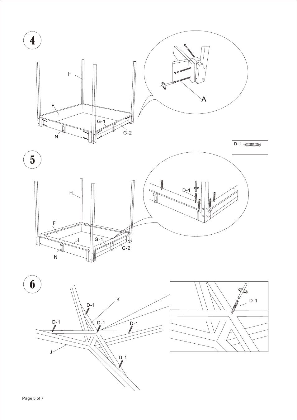 Т³гж 5 | Badger Basket Cabana Box 09985 User Manual | Page 5 / 7