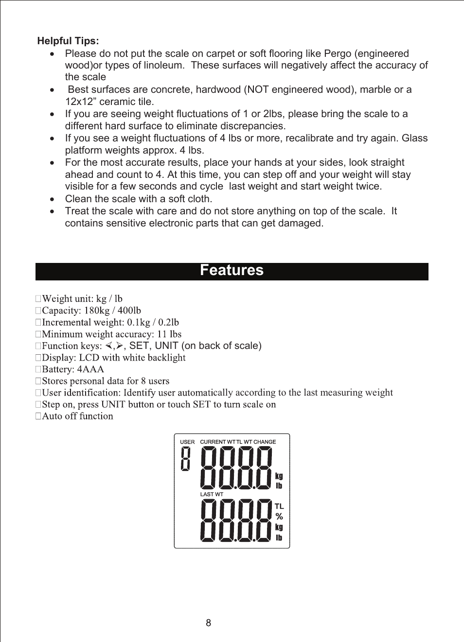 Features | EatSmart ESBS-07 User Manual | Page 9 / 11