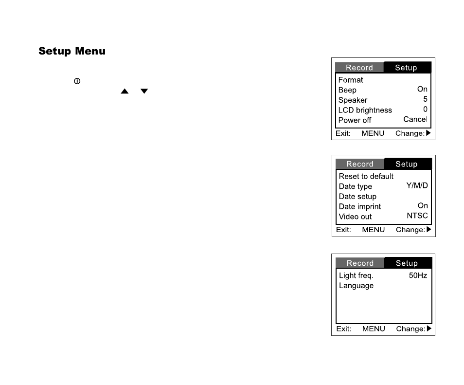 Setup menu | Cool-Lux DVR-200 User Manual | Page 41 / 51