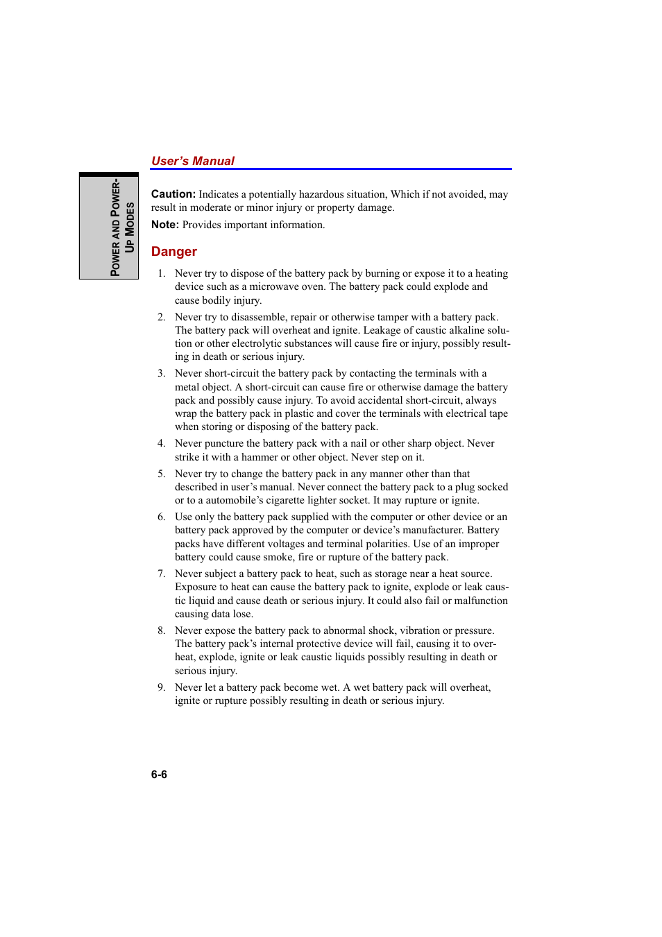 Danger | Cool-Lux A100 User Manual | Page 130 / 248