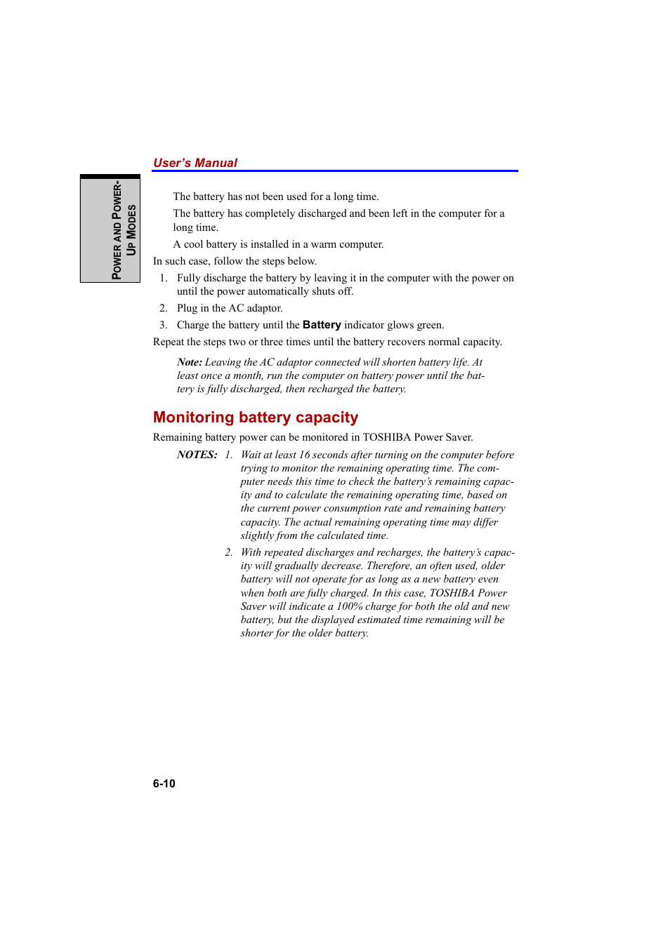 Monitoring battery capacity | Cool-Lux A100 User Manual | Page 134 / 248