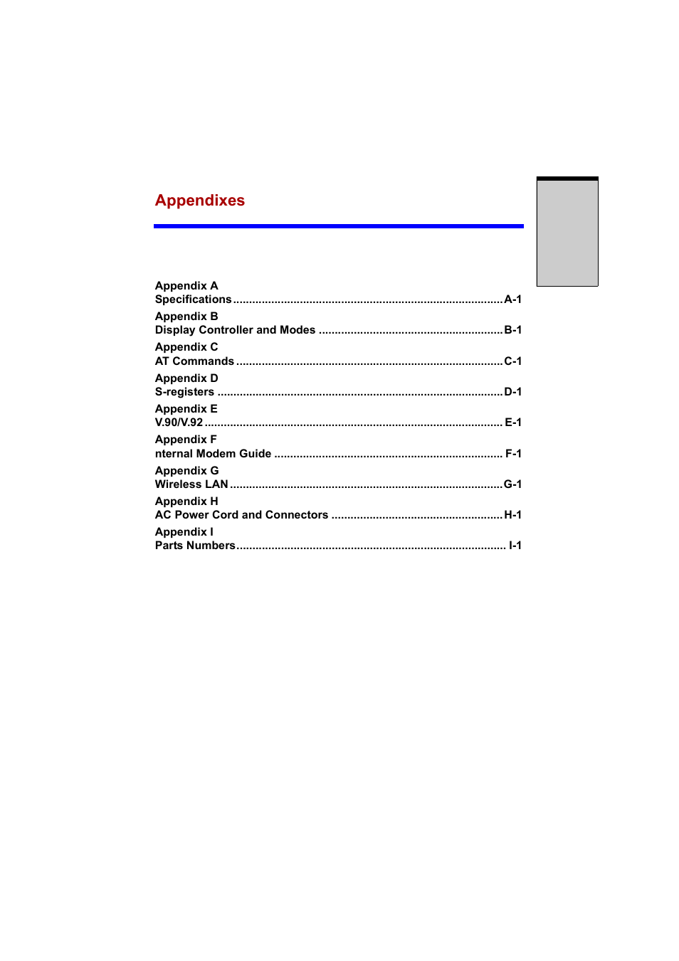Appendixes | Cool-Lux A100 User Manual | Page 191 / 248