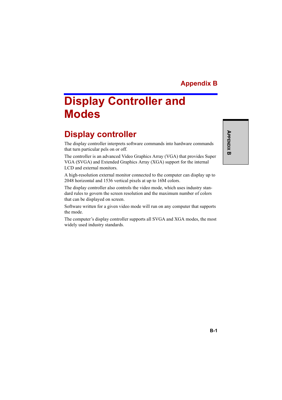 Display controller and modes, Display controller | Cool-Lux A100 User Manual | Page 195 / 248