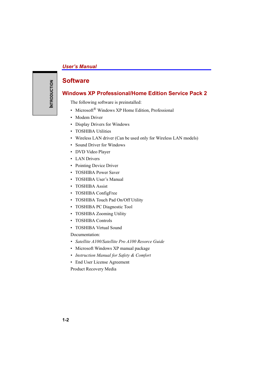 Software | Cool-Lux A100 User Manual | Page 40 / 248