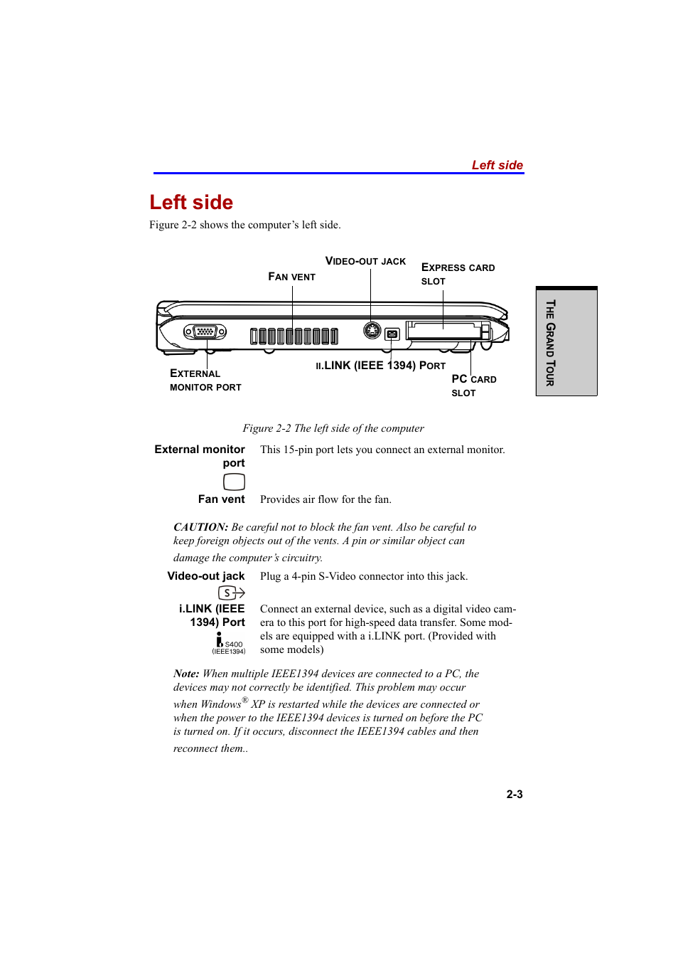 Left side | Cool-Lux A100 User Manual | Page 55 / 248