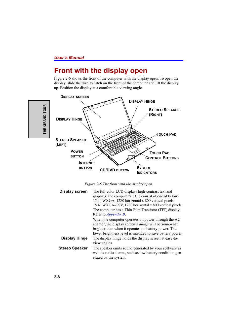 Front with the display open | Cool-Lux A100 User Manual | Page 60 / 248