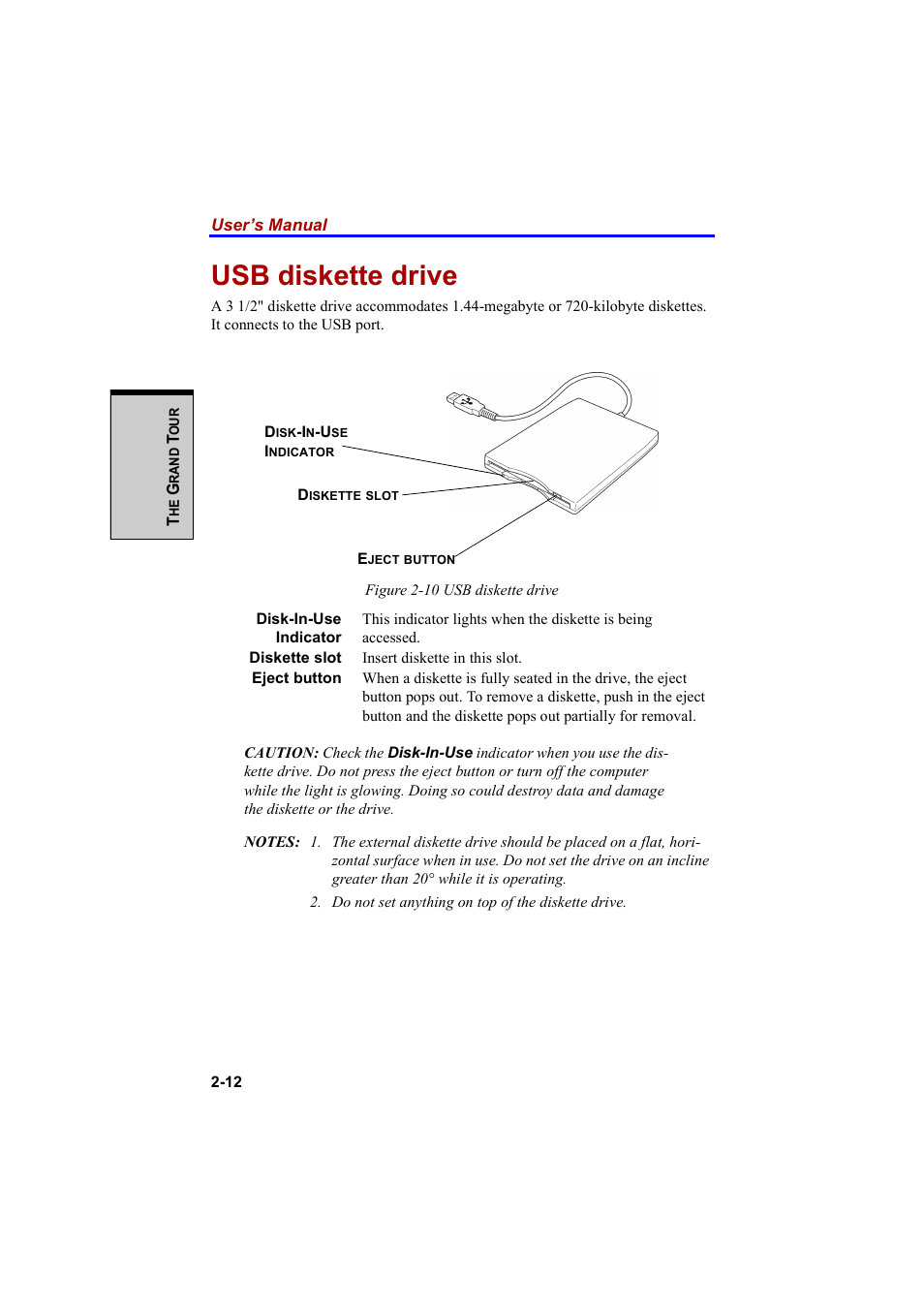 Usb diskette drive | Cool-Lux A100 User Manual | Page 64 / 248
