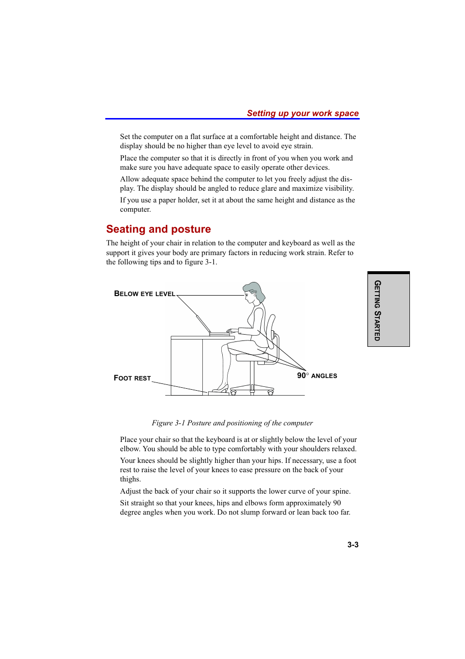 Seating and posture | Cool-Lux A100 User Manual | Page 71 / 248