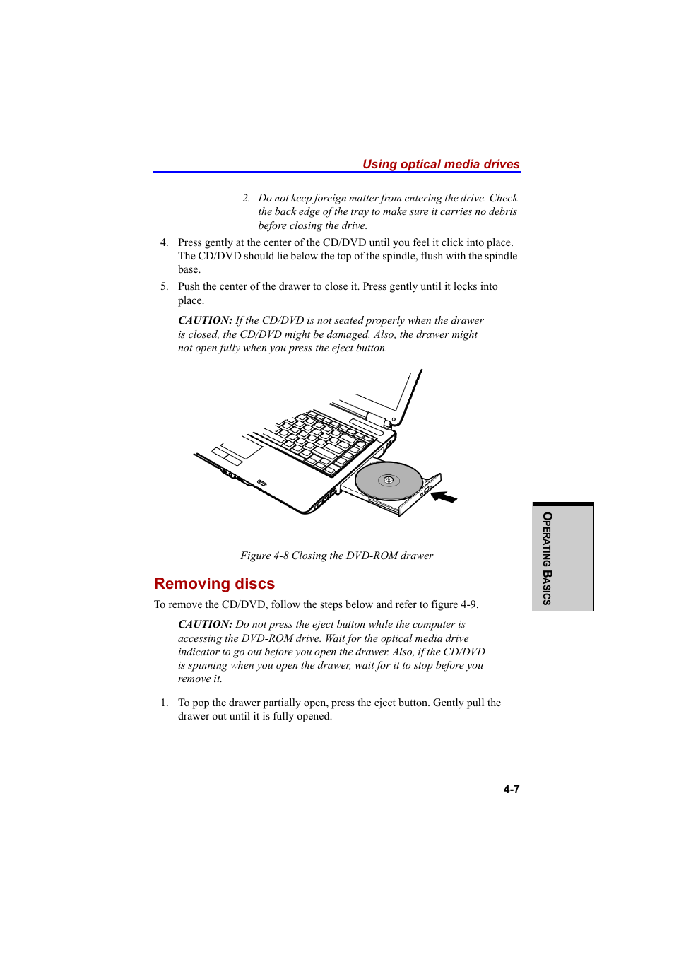 Removing discs | Cool-Lux A100 User Manual | Page 89 / 248