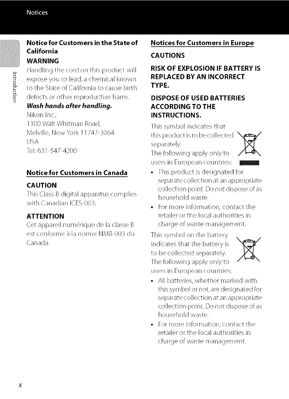 Nikon COOLPIX  AW100 User Manual | Page 12 / 75