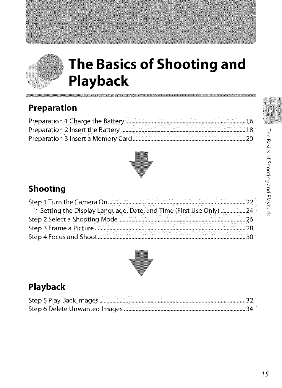 The basics of shooting and playback, Preparation, Shooting | Playback | Nikon COOLPIX  AW100 User Manual | Page 39 / 75