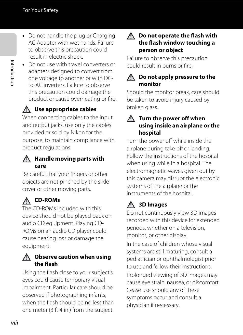 COOLPIX by Nikon S100 User Manual | Page 10 / 236