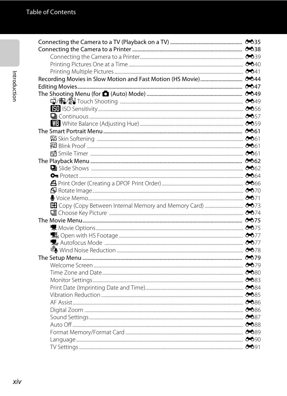 COOLPIX by Nikon S100 User Manual | Page 16 / 236