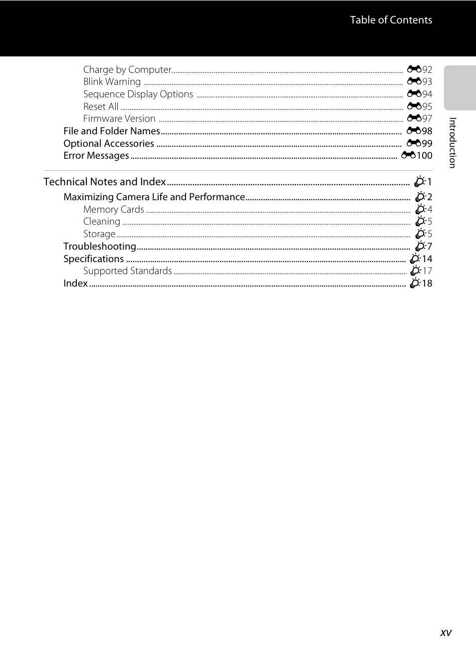 COOLPIX by Nikon S100 User Manual | Page 17 / 236