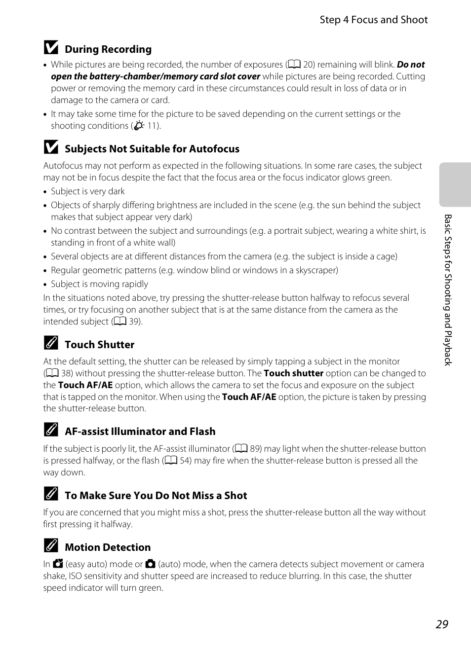 COOLPIX by Nikon S100 User Manual | Page 47 / 236