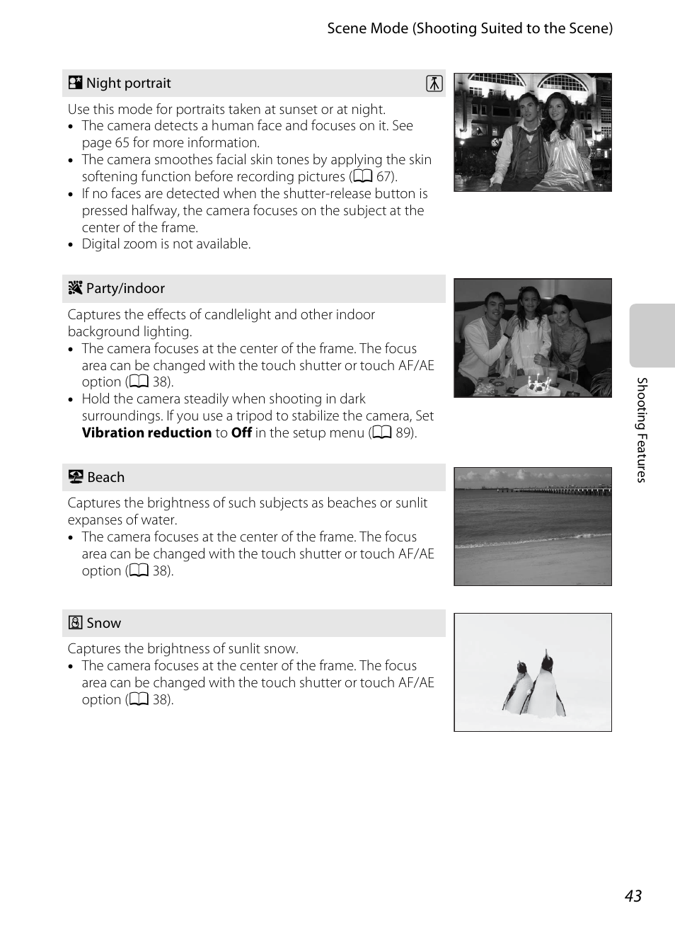 A 43, A 43) | COOLPIX by Nikon S100 User Manual | Page 61 / 236