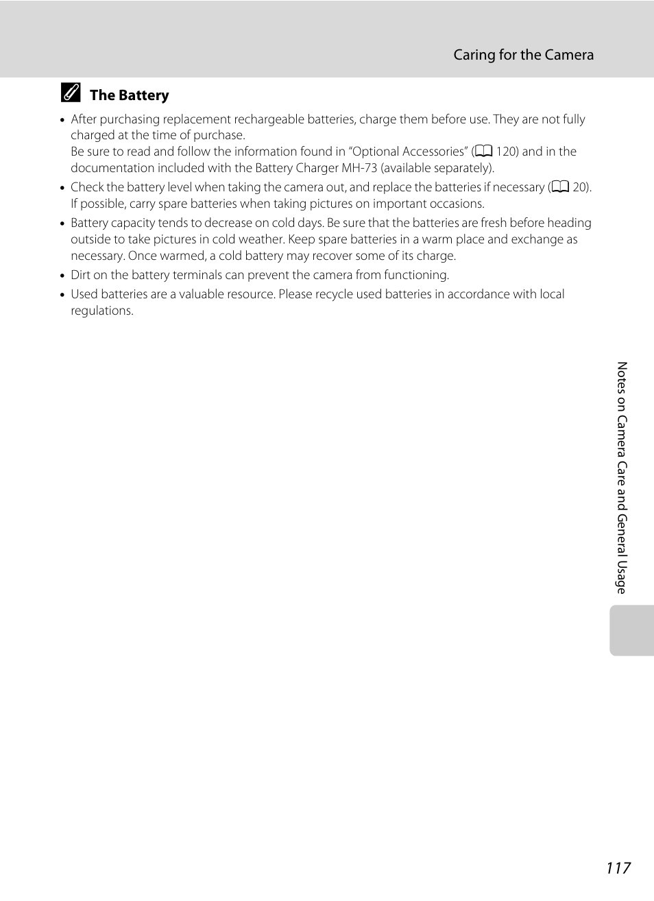 A 117) | Nikon L105 User Manual | Page 129 / 152