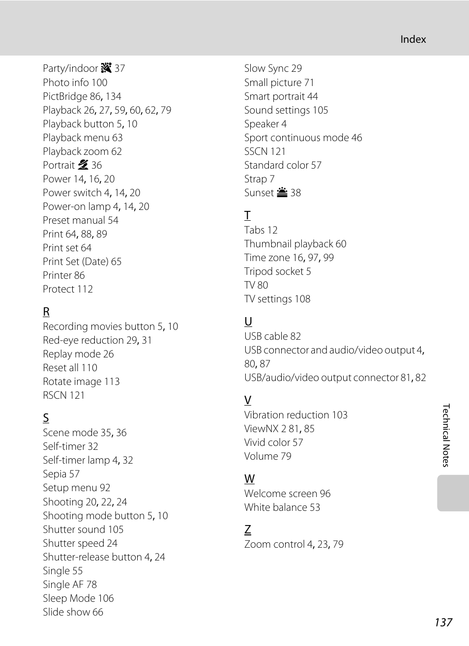 Nikon L105 User Manual | Page 149 / 152