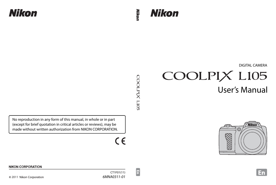 User’s manual | Nikon L105 User Manual | Page 152 / 152