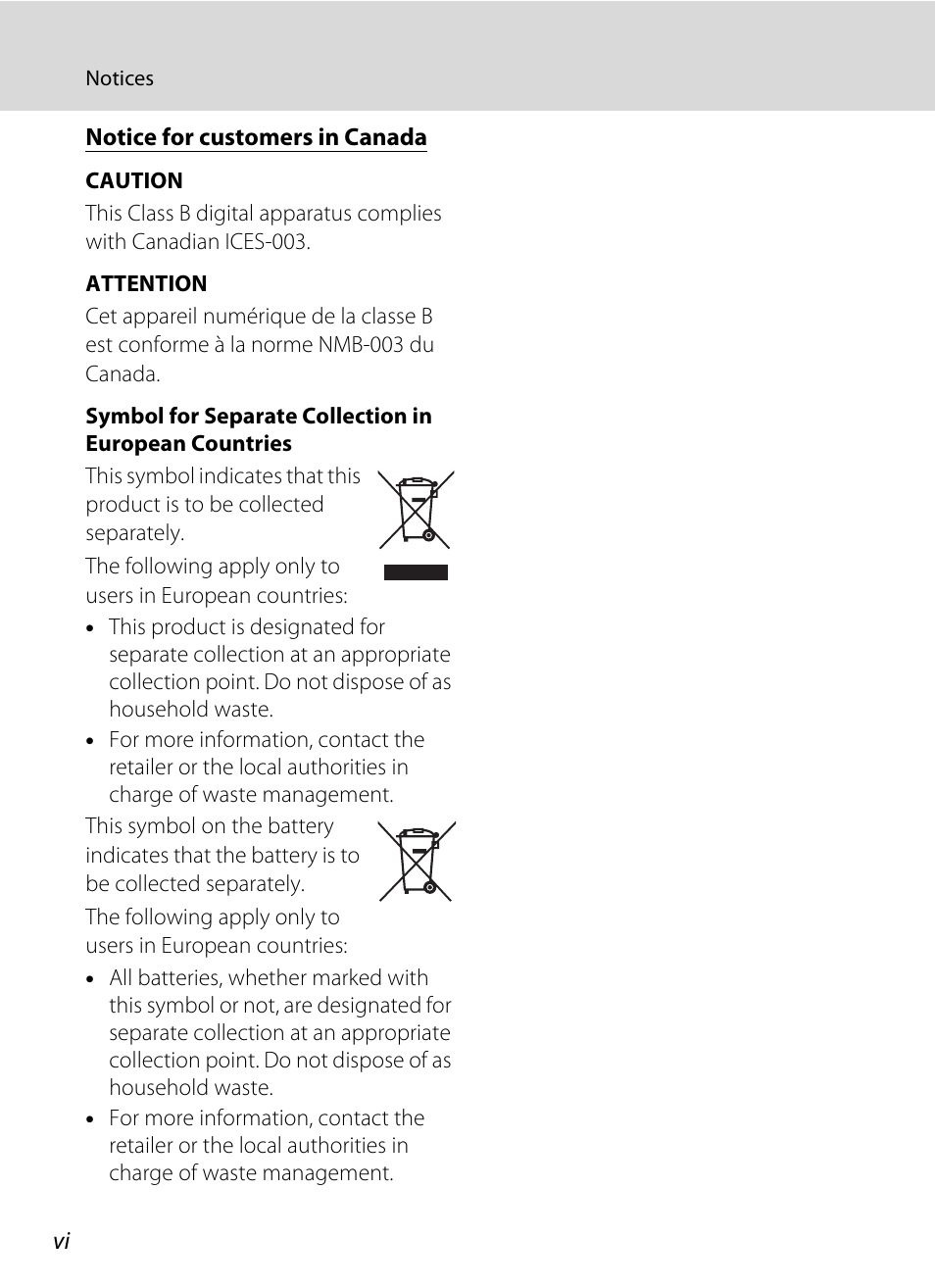 Nikon L105 User Manual | Page 8 / 152