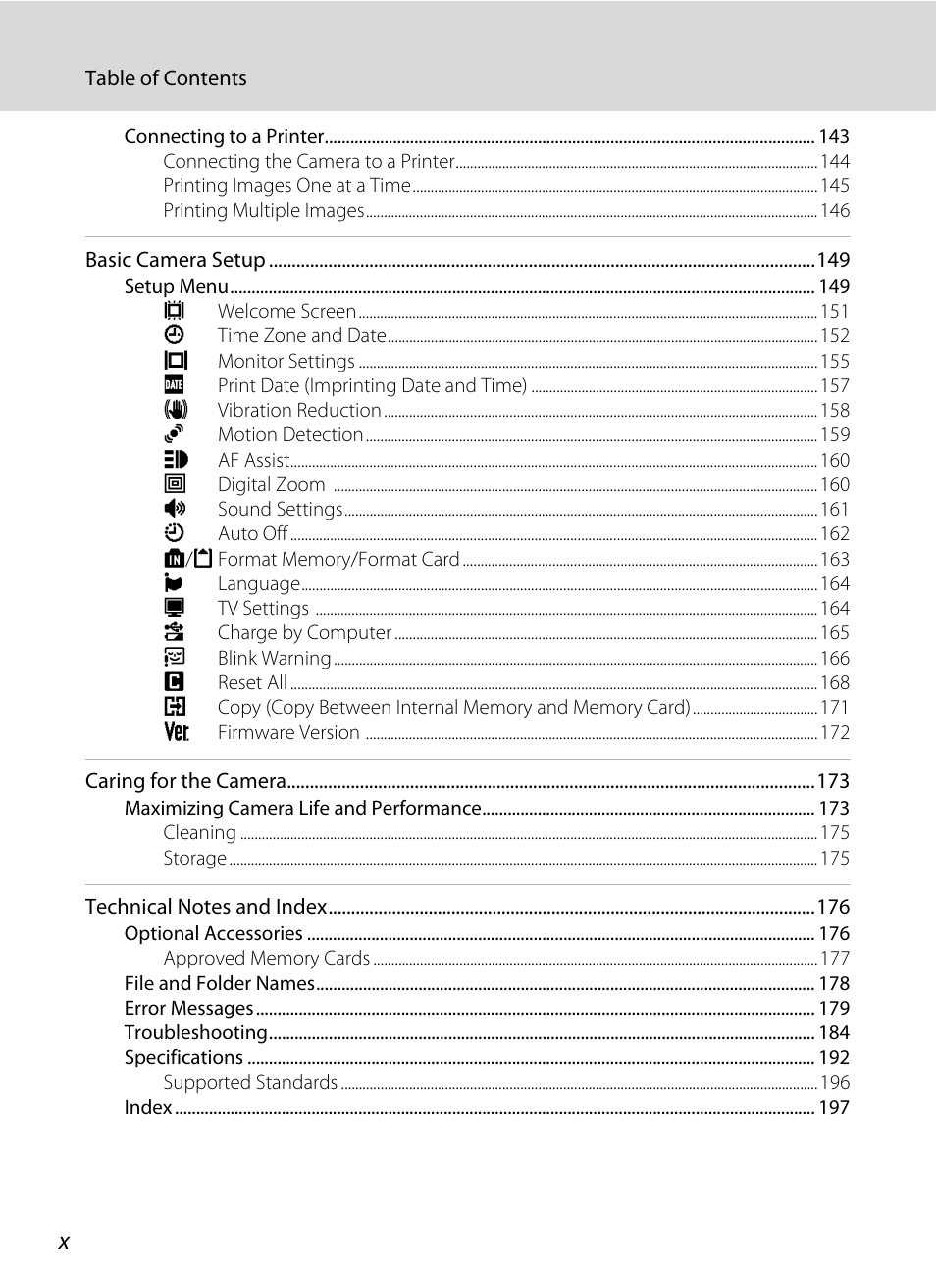 Nikon S6100 User Manual | Page 12 / 216