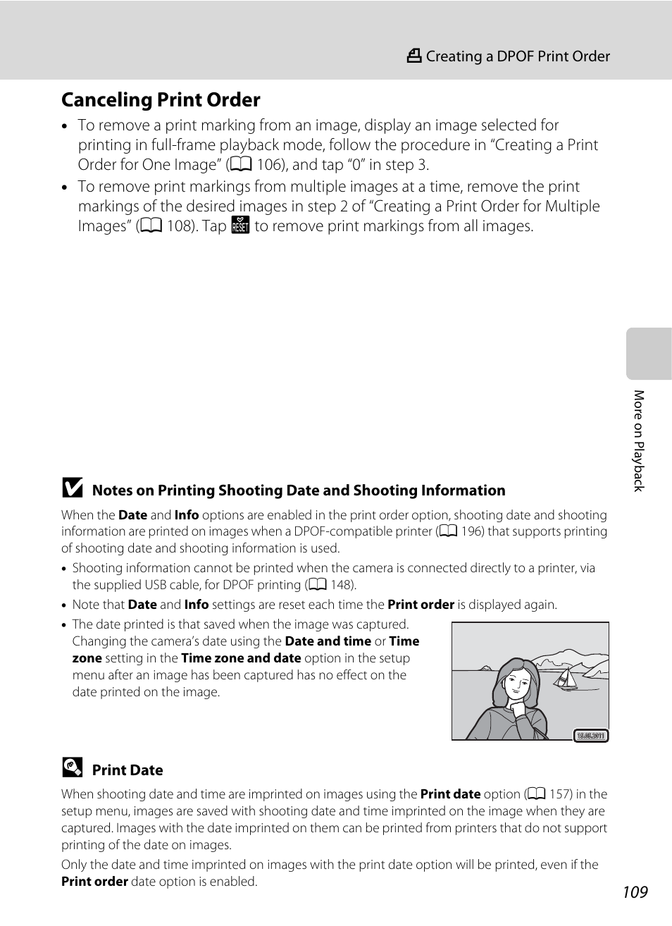 Canceling print order | Nikon S6100 User Manual | Page 121 / 216