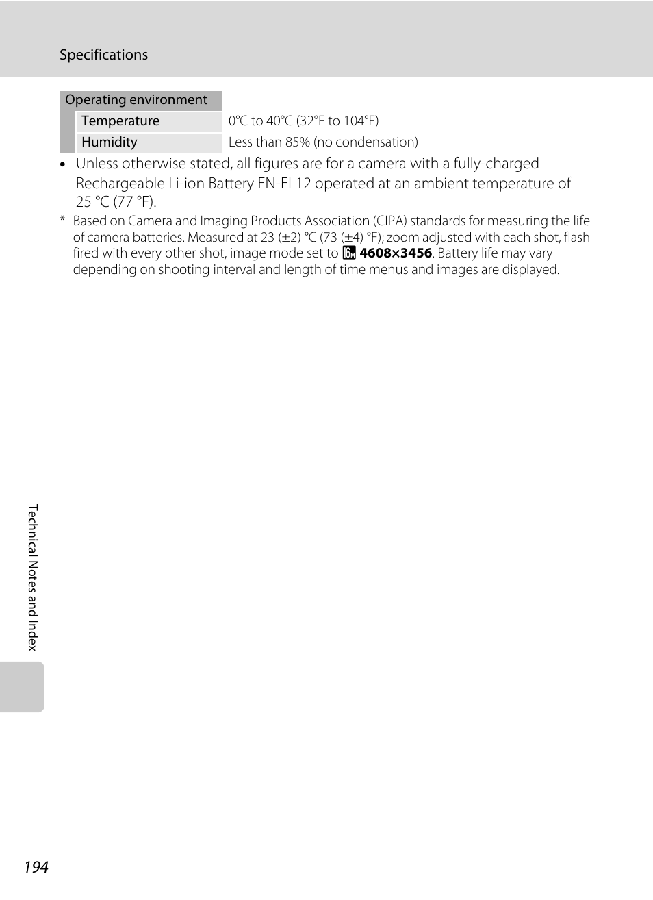 Nikon S6100 User Manual | Page 206 / 216