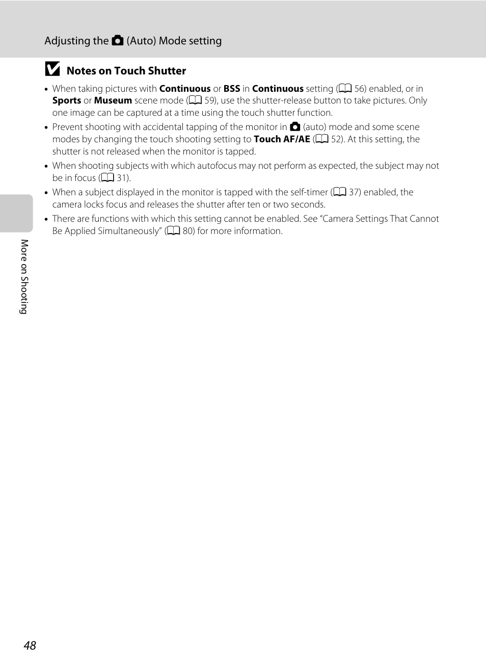 Nikon S6100 User Manual | Page 60 / 216