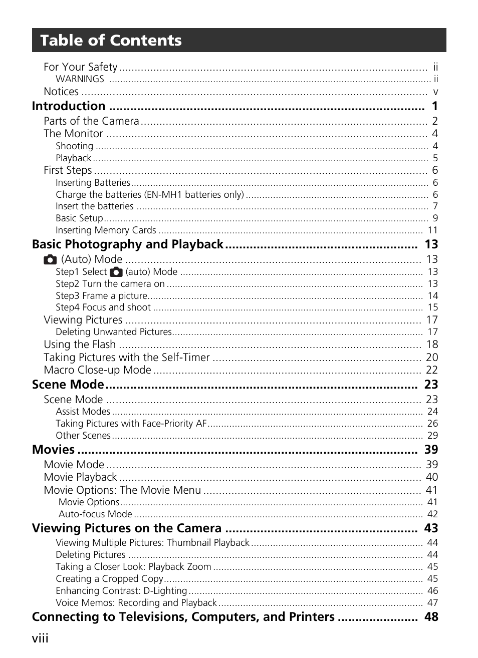 Nikon L2 - L3 User Manual | Page 10 / 120