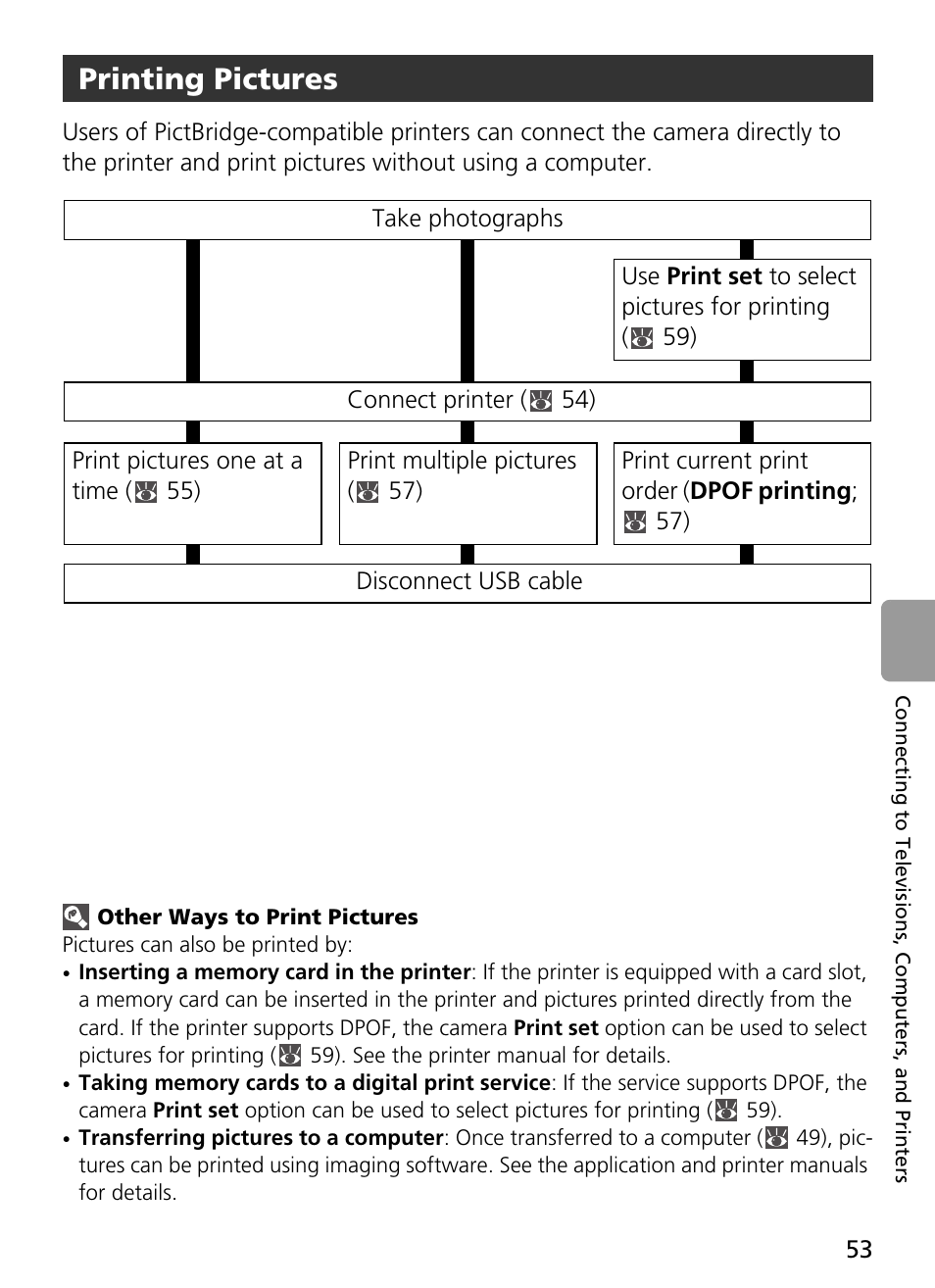 Printing pictures | Nikon L2 - L3 User Manual | Page 65 / 120